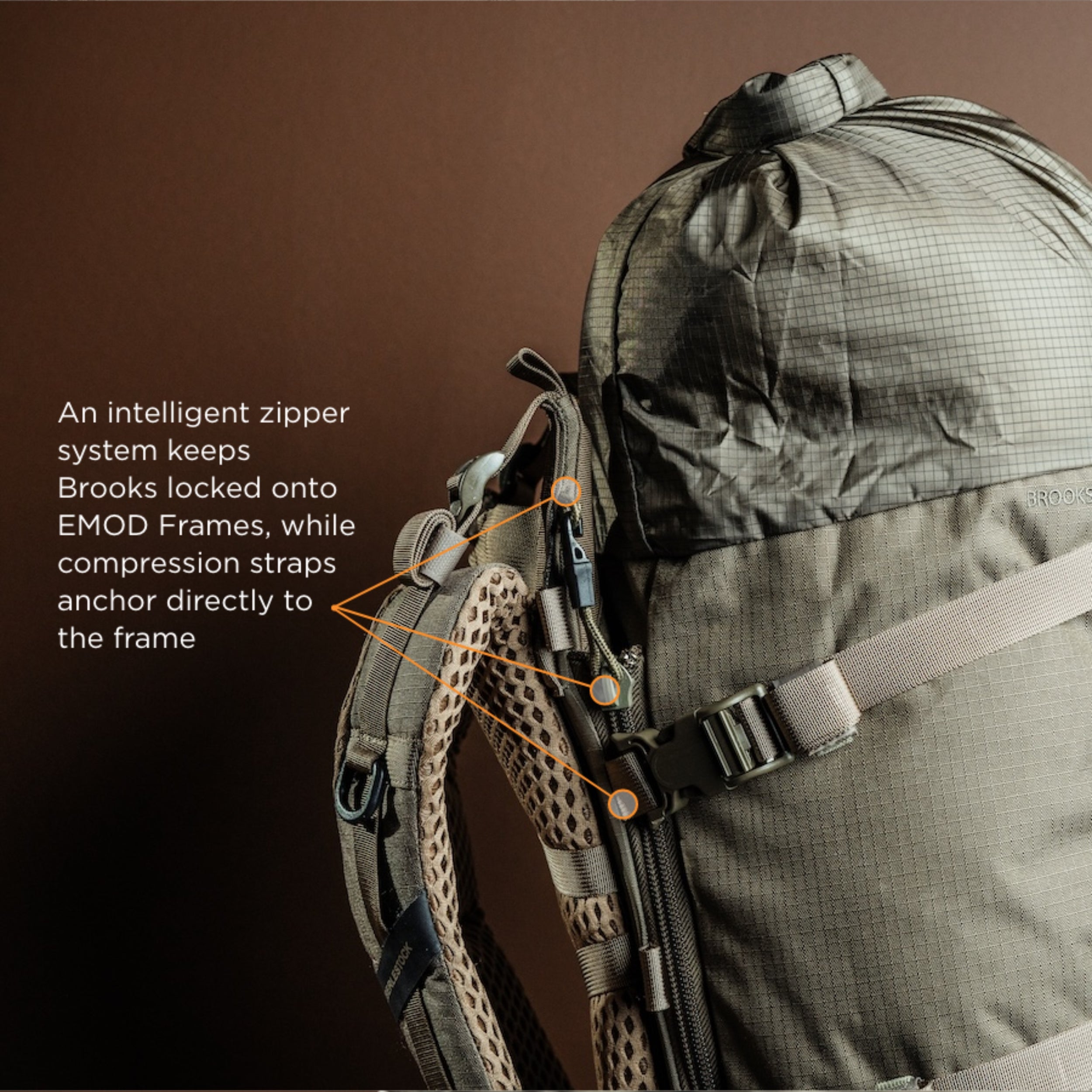Eberlestock Brooks 7000 - Lightweight w/ EMOD Lid & Hydration Bladder Sleeve