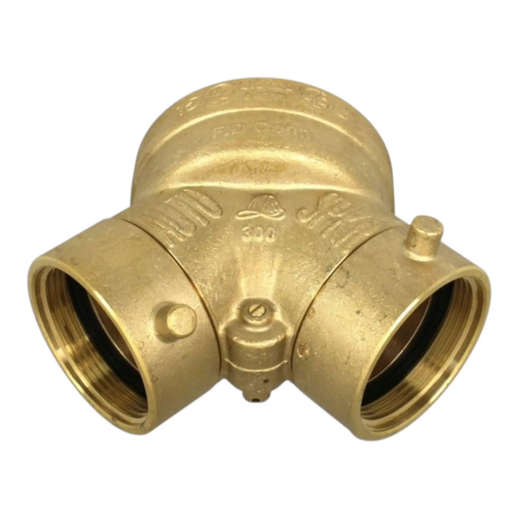 Fire Department Connection (FDC) Brecco 4" x 2.5" x 2.5" Brass Connection for Fire Sprinkler Systems