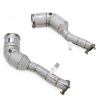 Catted Free Flow Stainless Steel Down Pipes for Porsche Macan Turbo GTS
