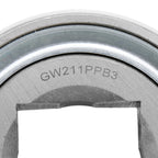 GW211PPB3 - Agricultural Bearing, 1.531 in Bore (ID) - Square Bore