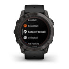 Garmin Fenix 7X Pro Solar Sapphire - Solar Powered Smartwatch w/ GPS & ECG