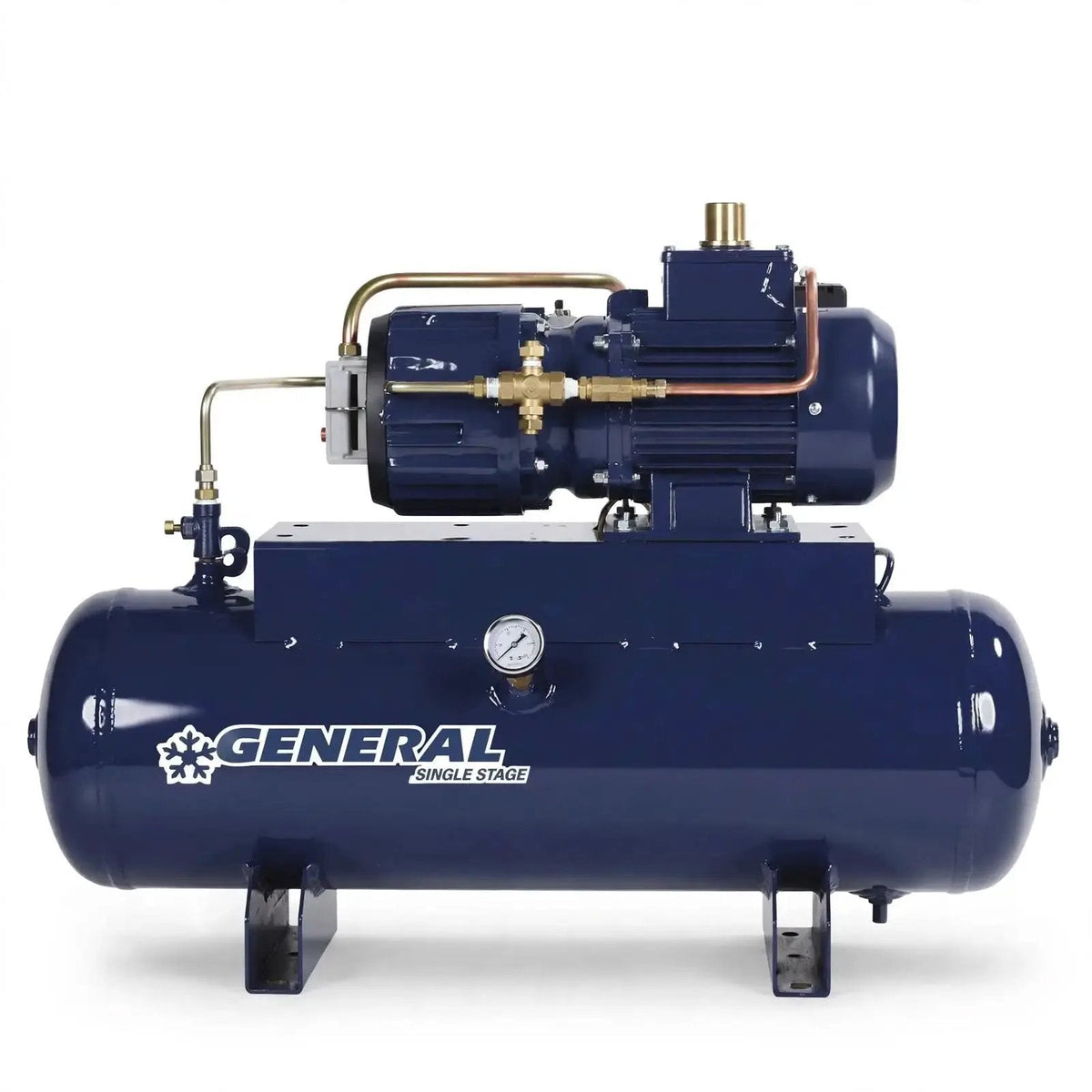 General Air 1 HP Oil Less Air Compressor 3 Phase Safety