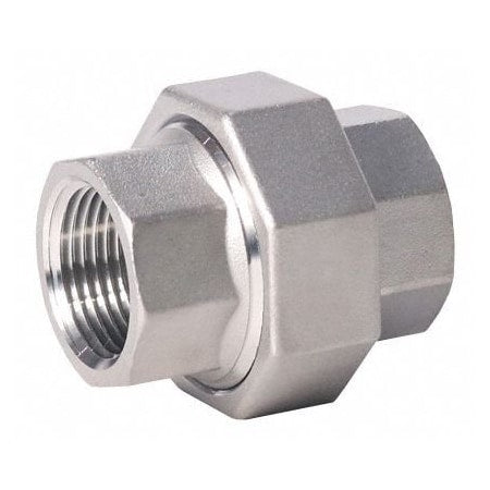 316 Stainless Steel Union, 3/4 in x 3/4 in Fitting Pipe Size, Female NPT x Female NPT, Class 150