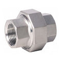 316 Stainless Steel Union, 1/2 in x 1/2 in Fitting Pipe Size, Female NPT x Female NPT, Class 150