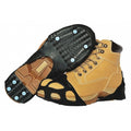 All-Purpose Traction Aid, Ice Traction Device, Rubber, Tungsten Carbide Spikes, Unisex, Size L,PR