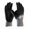 Coated Gloves, Foam Nitrile, Foam, 3/4 Dip, 3 Abrasion Level, Gray, S (7) 12 PK