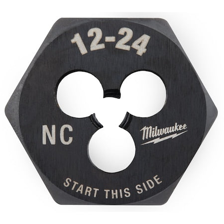 Hex Threading Die, #12-24, UNC