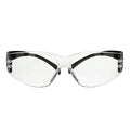 SecureFit(TM) 100, Safety Glasses, Anti-Fog & Anti-Scratch, Clear Lens, Black Frame, Frameless