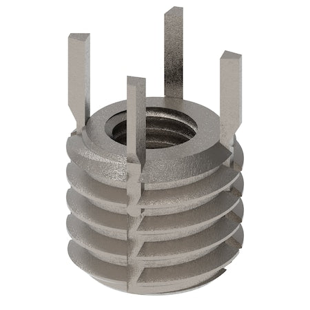 Key Locking Thread Insert, Heavy Wall, 4 Keys, 1/4"-28 Int Thrd Sz, 7/16"-14 Ext Thrd Sz, 10 PK