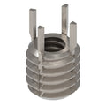 Key Locking Thread Insert, Thin Wall, 4 Keys, No. 10-24 Int Thrd Sz, 5/16"-18 Ext Thrd Sz, 10 PK