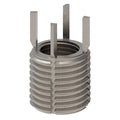Key Locking Thread Insert, Heavy Wall, 4 Keys, 1/2"-20 Int Thrd Sz, 11/16"-11 Ext Thrd Sz, 10 PK