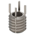 Key Locking Thread Insert, Thin Wall, 4 Keys, 1/4"-28 Int Thrd Sz, 3/8"-16 Ext Thrd Sz, 10 PK