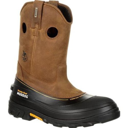 Men's Wellington Boot, 10.5, Composite Toe, 11 in H, Light Brown, GB00243