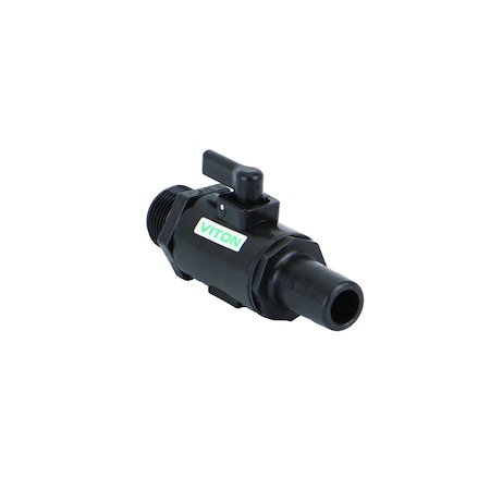 Manual 2-Way Ball Valve,NPT,Polypro