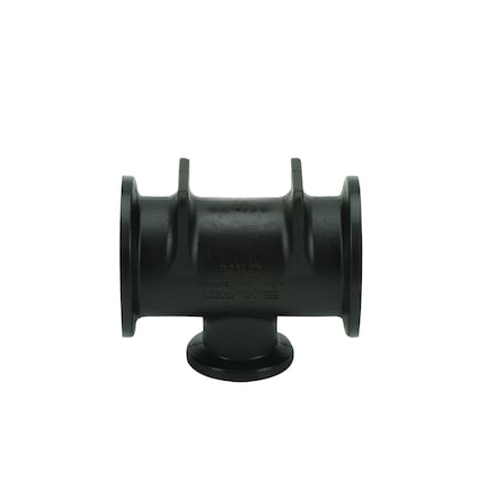 PP, Tee, 2 in Flange,  Flange
