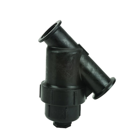 Y-Line Stainer, 2" Pipe, Manifold Flange, Polypropylene, 150 psi at 70 Degrees F