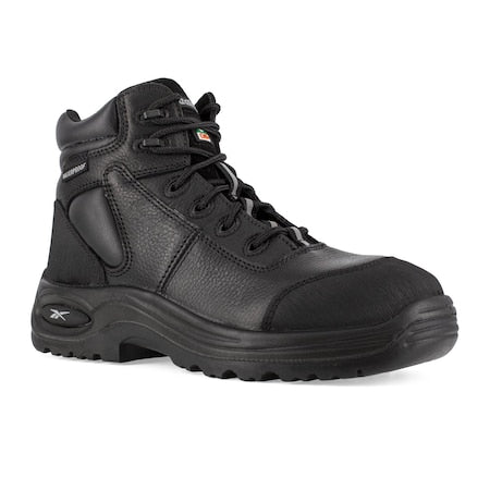 Women's 6-Inch Work Boot, 10, Composite Toe, 6 in H, Black, RB765