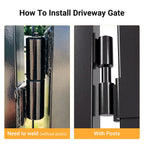 18x8 ft Steel Dual Swing Driveway Gate