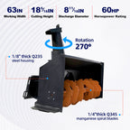 Greatbear Skid Steer 63" Snow Blower