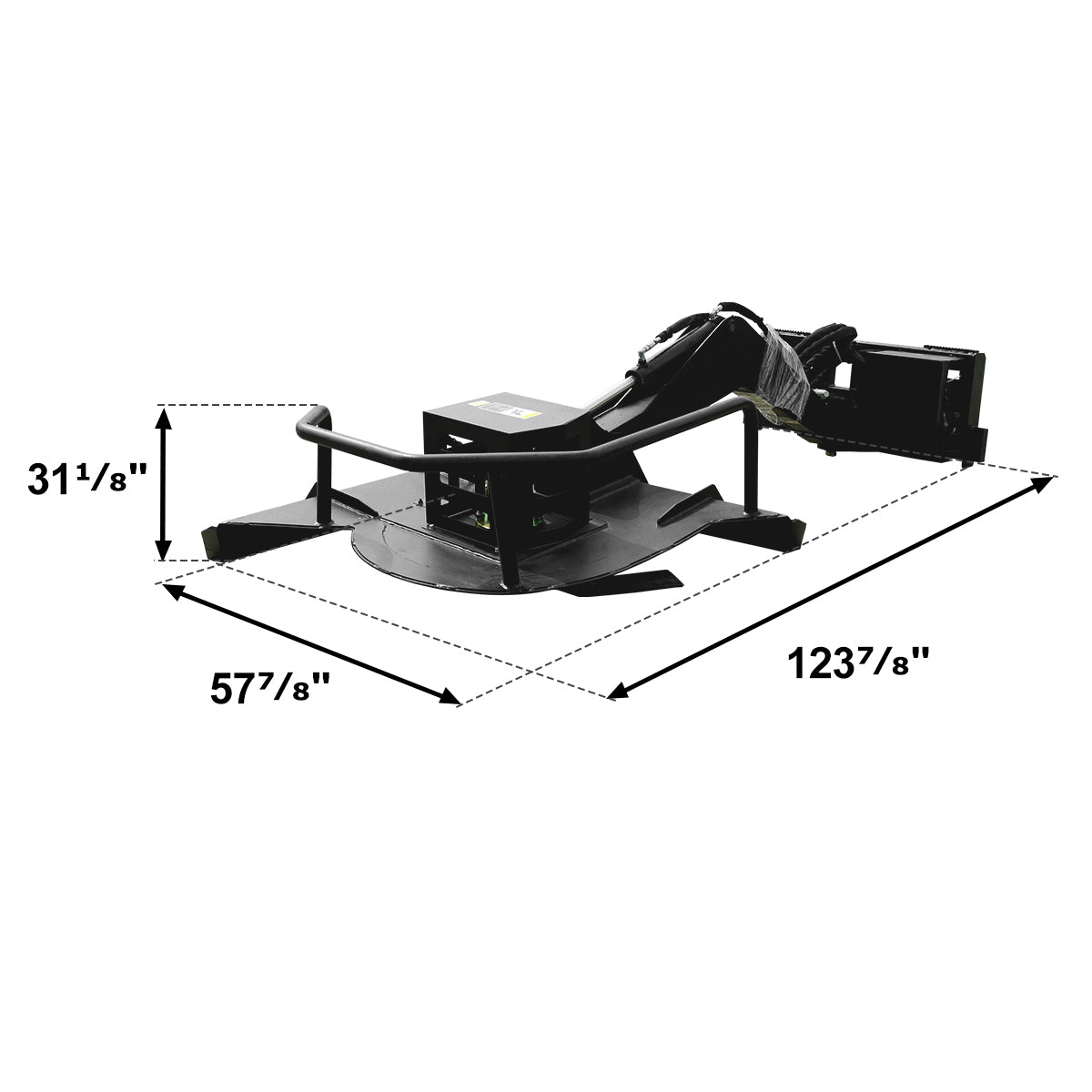 Greatbear Skid Steer Angle Brush Cutter