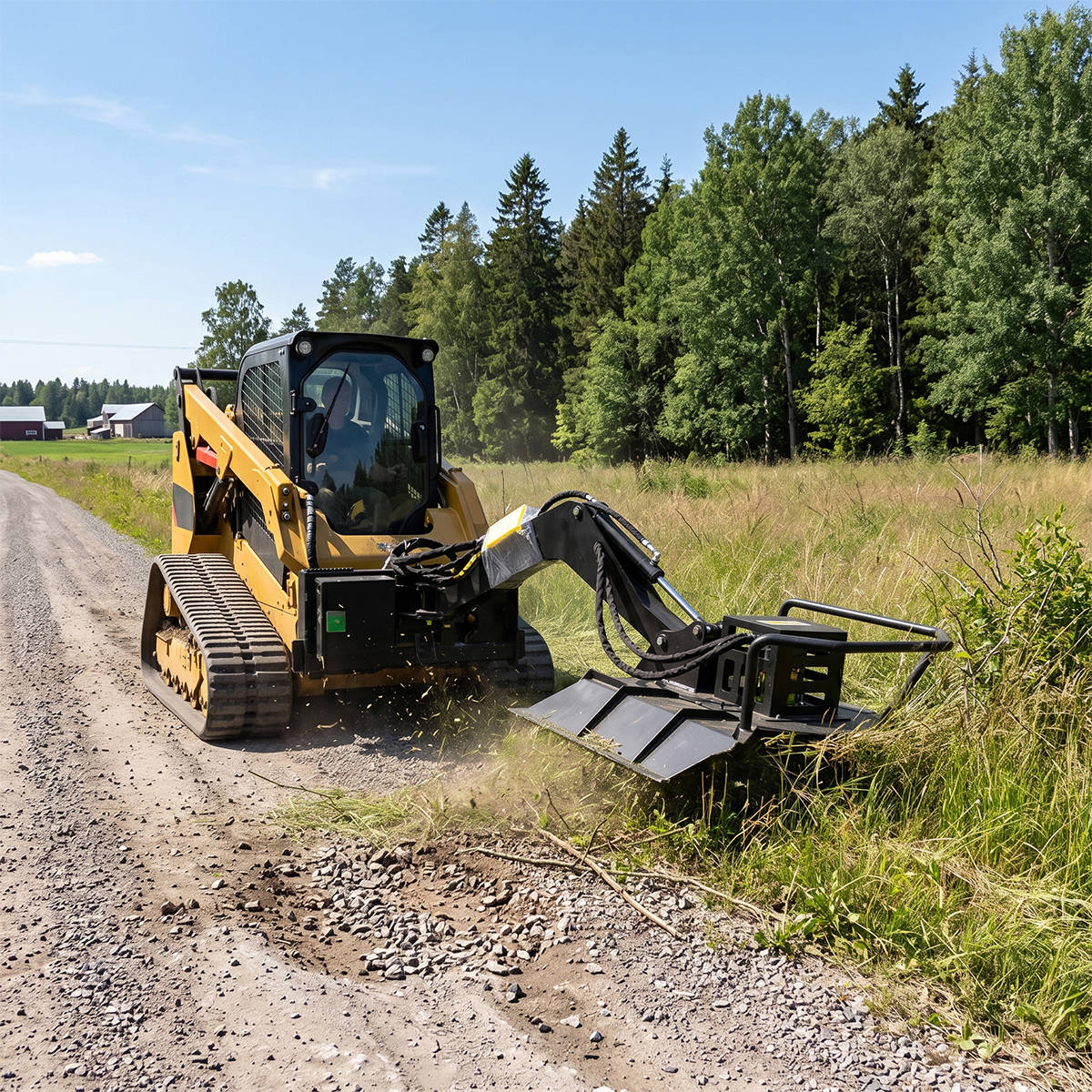 Greatbear Skid Steer Angle Brush Cutter