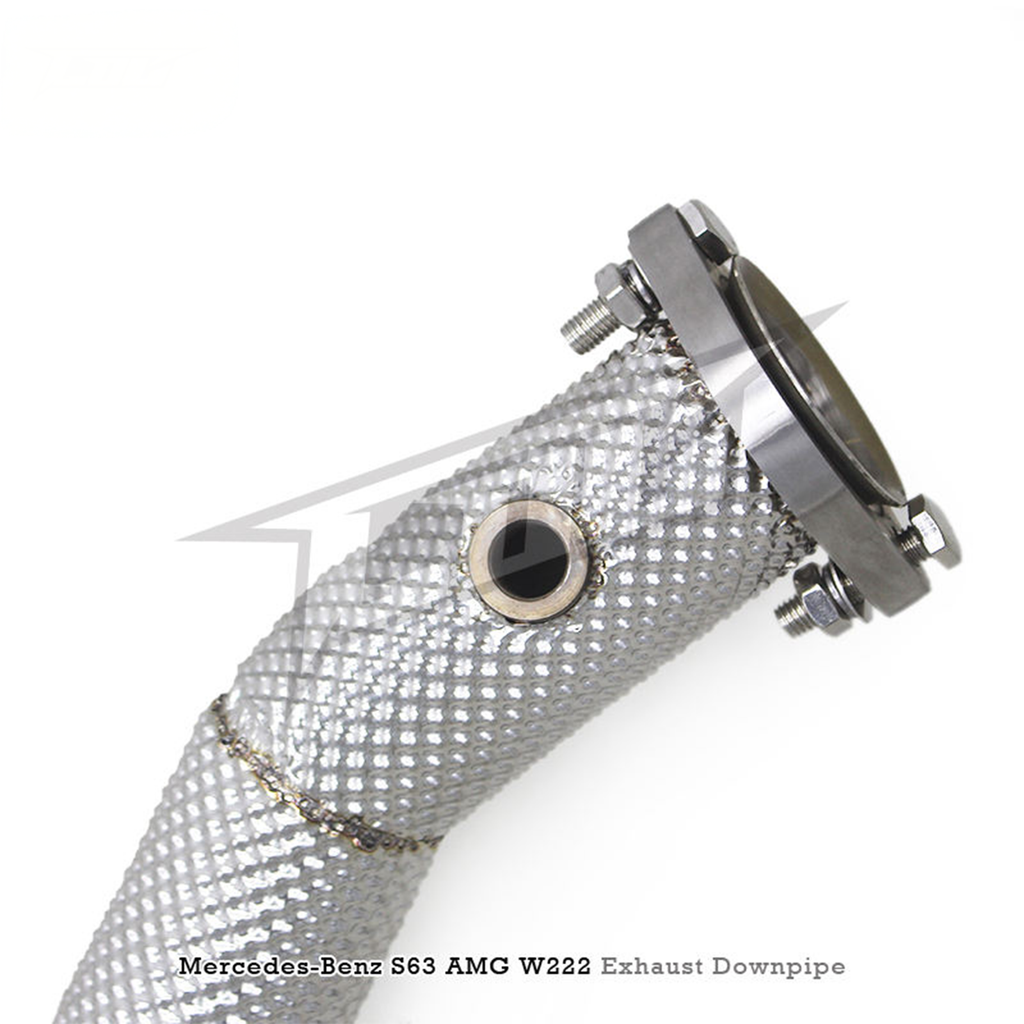 High Flow Catted Stainless Steel Downpipe for Mercedes Benz S560 S580 4.0T