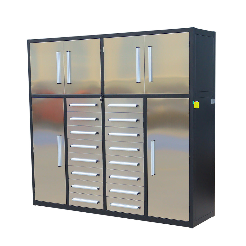 7ft Garage Storage Cabinet with 16 Drawers