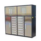 7ft Garage Storage Cabinet with 16 Drawers