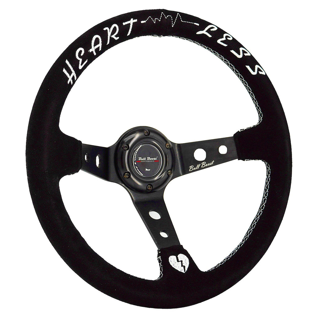 Heart 350mm Steering Wheel + Short Hub Adapter Kit For Mazda Miata RX-7 RX-8 MX-3 MX-6