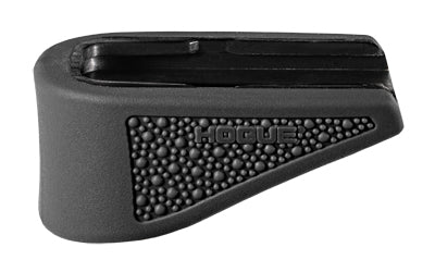 Hogue Grip Extension |  Magazine Base Pad |  Fits Glock 43 9MM 6 Round Magazine |  OverMolded Material |  Cobblestone Texture |  Black