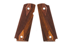 Hogue Fancy Hardwood Grip |  Fits 1911 Govt |  Ambi-Cut |  Checkered |  Cocobolo
