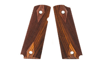 Hogue Fancy Hardwood Grip |  Fits 1911 Govt |  Ambi-Cut |  Checkered |  Cocobolo