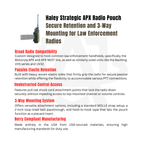 Haley Strategic APX Radio Pouch - Motorola APX & Baofeng Carrier w/ 3-Way Mounting & Passive Retention