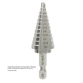 #3 HSS Quick Change Hex Shank Step Drill Bit, (1/4" - 3/4" by 1/16"), VAC3HEX