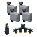 Gen 2 B-hyve Smart Hose Watering Timer Bundle 4-pack w/Hub & Manifold 21207