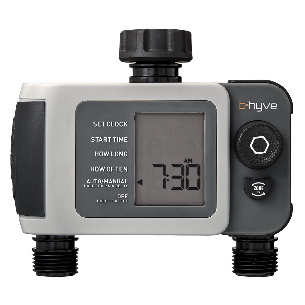 B-hyve XD Bluetooth 2-Outlet Hose Faucet Timer 24632