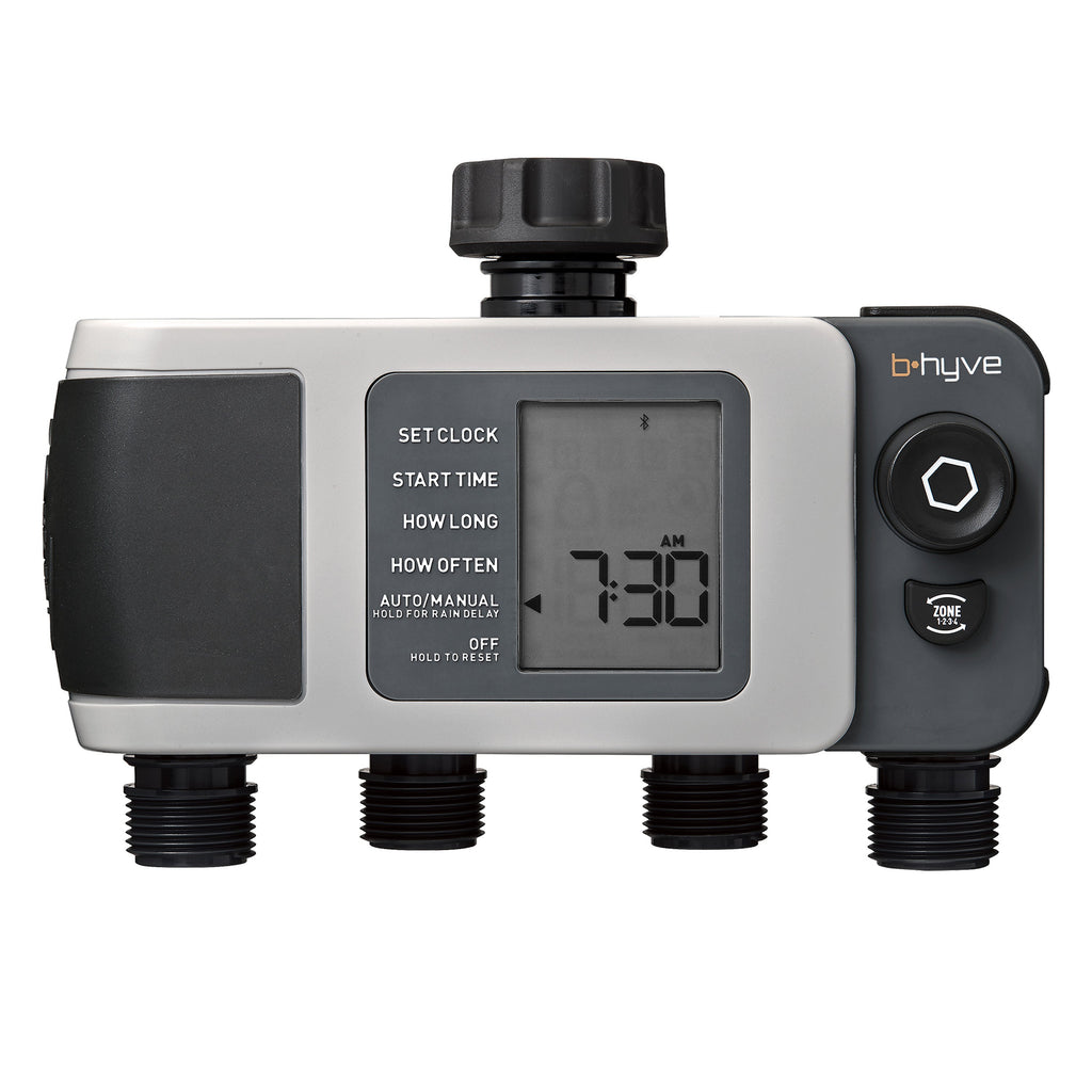 B-hyve XD Bluetooth 4-Outlet Hose Faucet Timer 24634