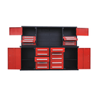 7 ft Garage Workbench Cabinet (18 Drawers & 4 Cabinets & Pegboard)