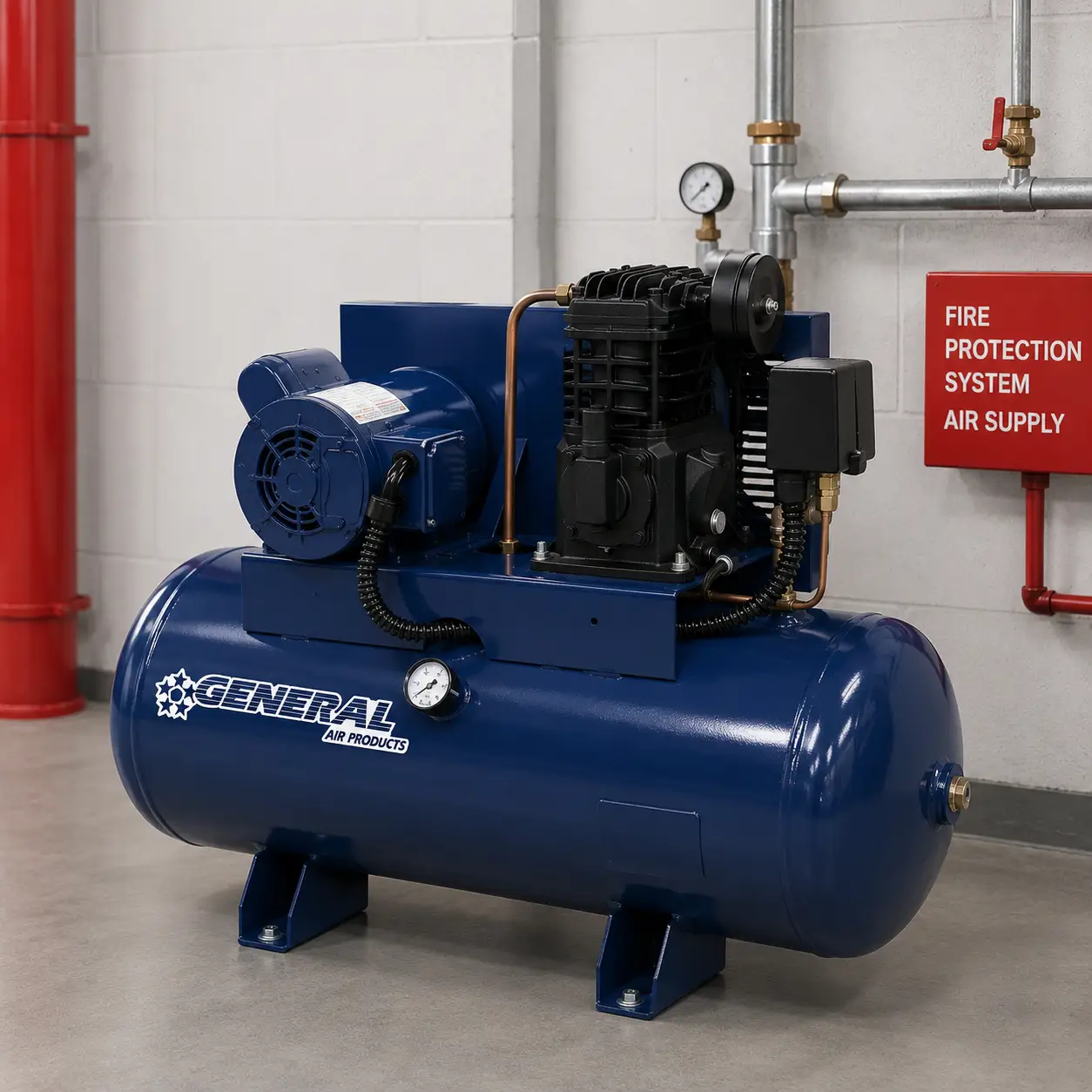High Pressure Tank Mounted Air Compressor