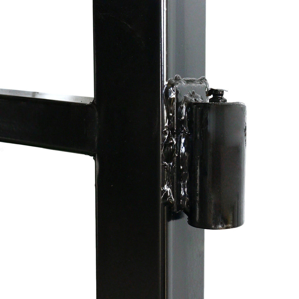 16x7 ft Steel Dual Swing Driveway Gate with Horse Pattern