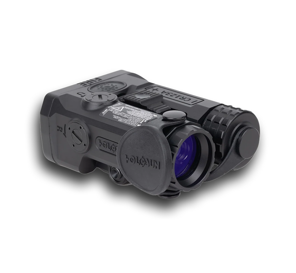 Holosun Technologies IRIS 3 -  Triple Function -  Rifle Illuminator & Laser/Infrared System -  Green/IR Laser -  IR Illuminator -  Fits Picatinny -  Remote Dual Activated Button -  Anodized Finish -  Black