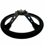Suede Steering Wheel + Short Hub Adapter Kit For 02-07 Subaru Impreza WRX STI Legacy