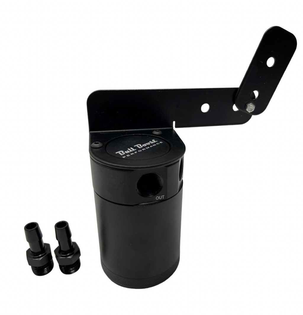 Universal Performance Oil Catch Can 2 Port -8AN + Mounting Bracket Kit Turbo V2
