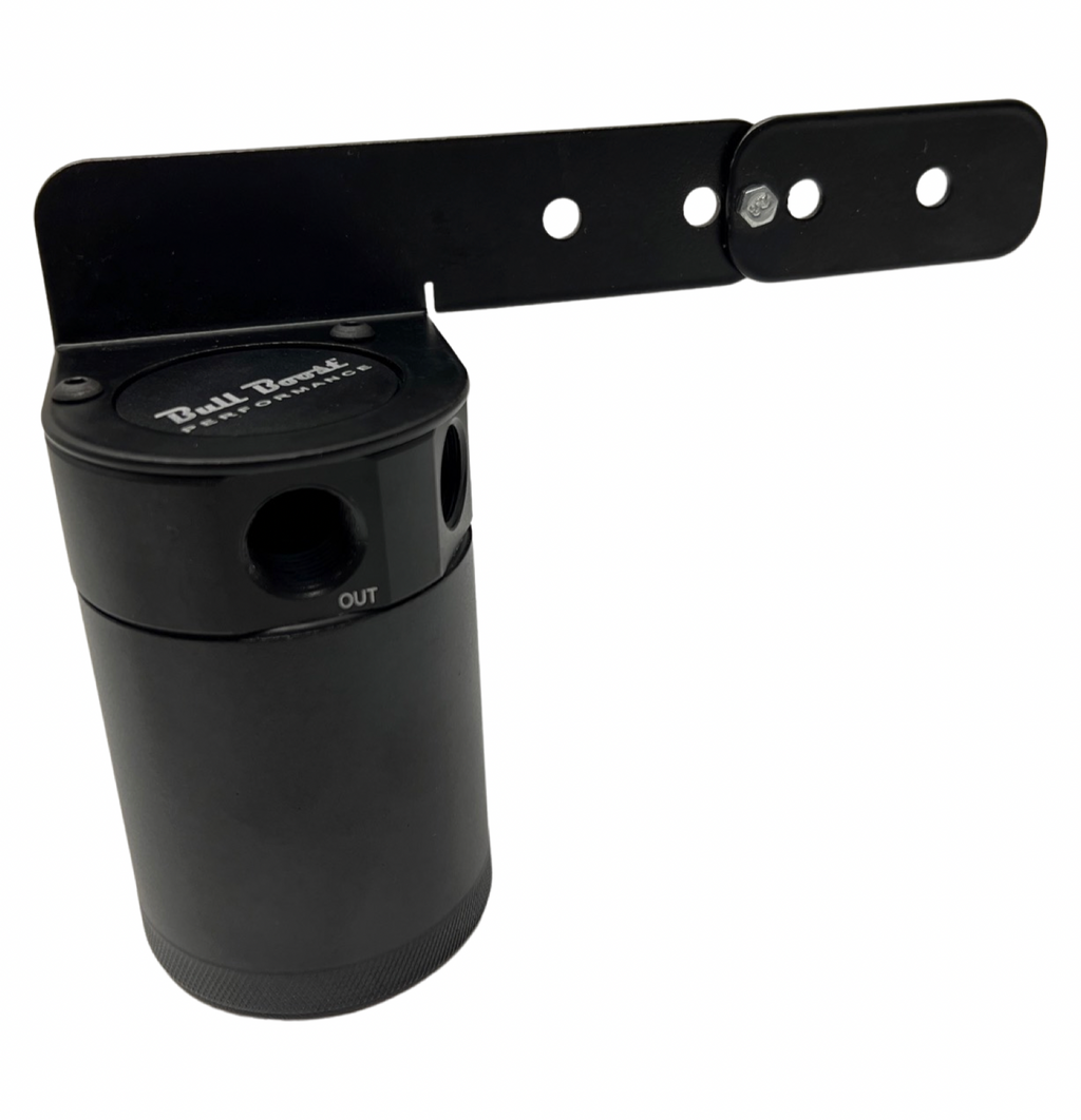 Universal Performance Oil Catch Can 2 Port -8AN + Mounting Bracket Kit Turbo V2