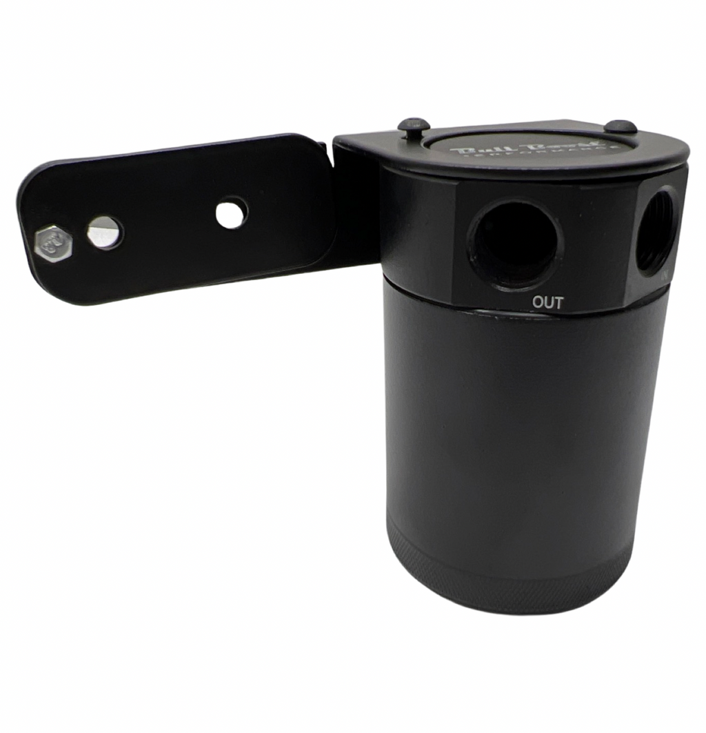 Universal Performance Oil Catch Can 2 Port -6AN + Adjustable Mounting Bracket Kit Turbo V2