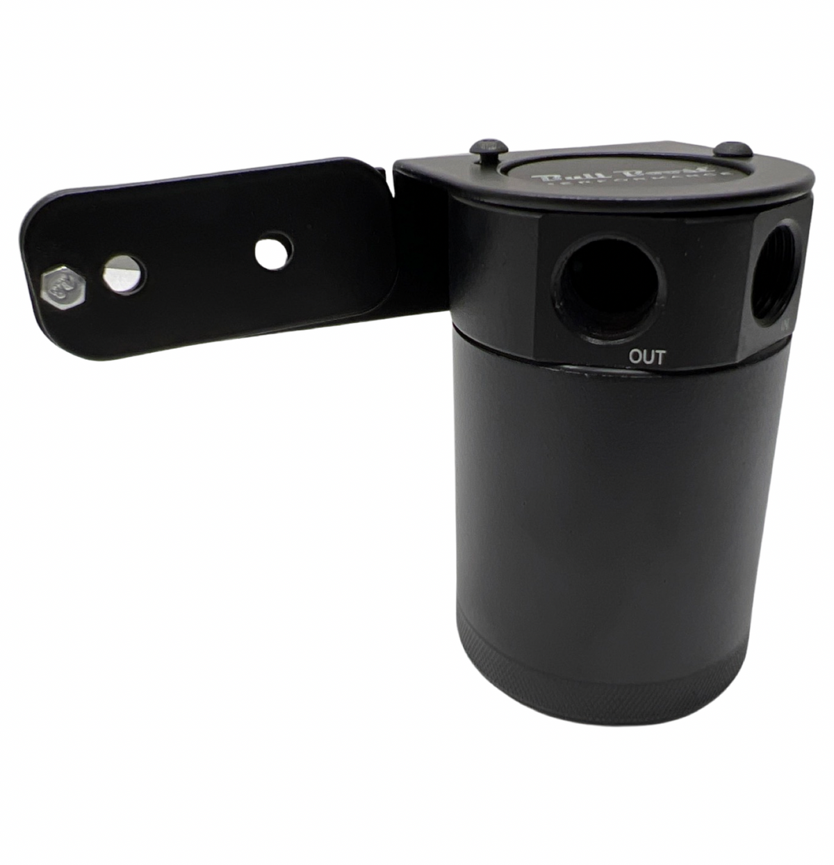 Universal Performance Oil Catch Can 2 Port -10AN + Adjustable Mounting Bracket Kit Turbo V2