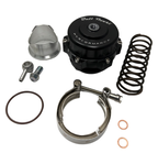 Q BV50 Stye BLACK 50mm Blow off Valve BOV 6PSI + 18PSI Springs PERFORMANCE