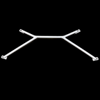 Half Front Chassis Brace for Subaru WRX STI 15-21 Reinforcement Bar