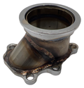 Stainless Steel 2.5"/63mm Vband Clamp Flange Turbo Down Pipe Adapter V-Band Downpipe Connector for T25 T28 GT25 GT28
