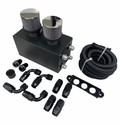 Battery Relocation Oil Catch Can For EK EG CRX DC2 Si Type R 4 Port 10AN Hoses